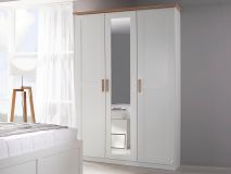 Armoire FARDO 3 portes blanc/sonoma avec miroir