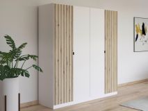 Armoire GENUMO 4 portes blanc