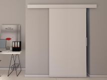 Porte coulissante CLENATO 96 cm blanc