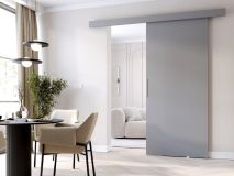 Porte coulissante CLENATO 76 cm gris