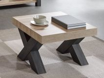 Table basse TRAMO 68 cm chêne vieilli