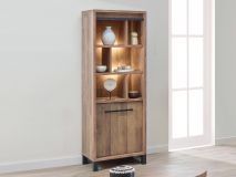 Colonne ALCANTARA 1 porte gauche old teck