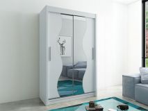 Armoire MADERA 2 portes coulissantes 150 cm blanc
