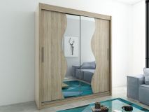 Armoire MADERA 2 portes coulissantes 200 cm sonoma