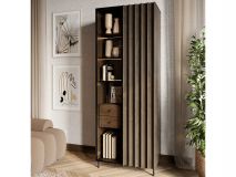 Vitrine PELOSA 2 portes frêne portland/noir