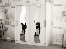 Armoire SEWITE 2 portes coulissantes 150 cm blanc