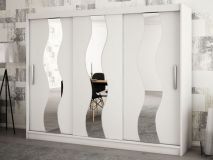 Armoire SEWITE 3 portes coulissantes 250 cm blanc