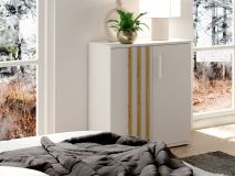 Commode GONZOLA 2 portes blanc