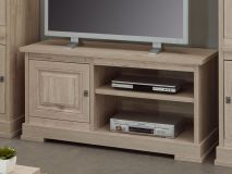 Meuble tv-hifi KENNY 1 porte chêne millenium clair