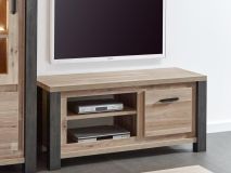 Meuble tv-hifi TRAMO 1 porte chêne vieilli