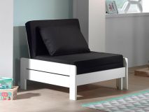 Canapé-lit ALIZE 80x200 cm pin blanc