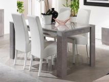 Table repas rectangulaire GRENADE 160 cm marbre laqué