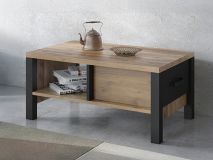 Table basse OLIANNE 90 cm epicéa appenzeller/noir