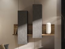 Armoire murale BOTSWANA 2 portes matera/chêne appenzeller