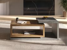 Table basse rectangulaire BOTSWANA 120 cm matera/chêne appenzeller