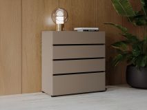 Commode CROSSAIR 4 tiroirs taupe