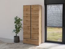 Armoire CROSSAIR 2 portes 1 tiroir chêne wotan