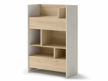 Bibliothèque CONCEPTION PRO 138 cm cachemire/chêne nagano