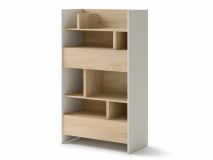 Bibliothèque CONCEPTION PRO 158 cm cachemire/chêne nagano