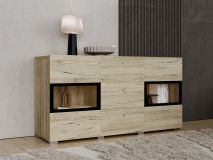 Commode BABEL 2 portes et 3 tiroirs sanremo avec led