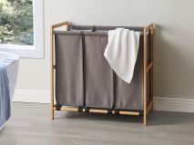 Trieur à linge WASHING 3 compartiments gris