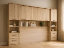 Pont de lit RIGA 140 cm sonoma avec fond