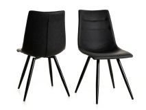 Lot de 2 chaises MARNOIX noir