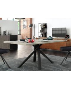 Table repas rectangulaire SNAPO 180 cm stanley hickory/noir