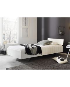 Lit IXANA 90x200 cm blanc alpin avec tête de lit