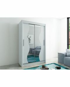 Armoire MADERA 2 portes coulissantes 150 cm blanc