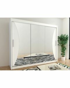 Armoire MONACORNE 3 portes coulissantes 250 cm blanc