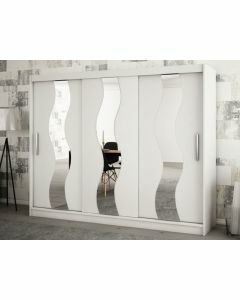 Armoire SEWITE 3 portes coulissantes 250 cm blanc