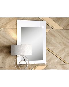 Miroir VALENCIA 65 cm blanc