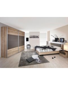 Chambre complète BARCENA 180x200 cm sanremo/gris lave
