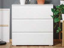Commode IMANO 3 tiroirs blanc