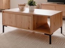 Table basse rectangulaire BONIFACIO 100 cm chêne artisan