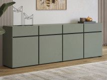 Buffet/bahut CROSSAIR 4 portes 4 tiroirs vert