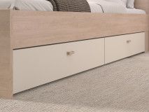 Lot de 2 tiroirs lit BRIDANI cachemire