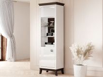 Colonne TIROSA 1 porte blanc brillant