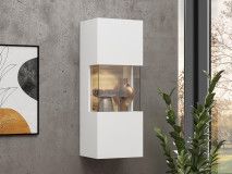 Armoire murale AVATAR 1 porte blanc avec led