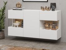 Buffet/bahut AVATAR 3 portes blanc