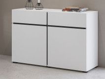 Commode CROSSAIR 2 portes 2 tiroirs blanc