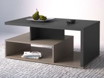 Table basse SERRIE anthracite/taupe