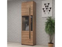Colonne TULIO 1 porte chêne grandson avec led