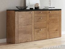Buffet/bahut LARZAC 2 portes 3 tiroirs chêne lefkas