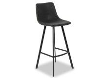Chaise de bar WINDSOR noir 68 cm