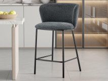 Tabouret de bar ARTOS gris foncé