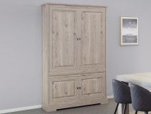 Meuble bar KENNY 4 portes chêne millenium clair