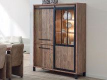 Meuble bar ALCANTARA 3 portes old teck