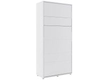 Lit mural escamotable CONCEPTION PRO 90x200 cm blanc mat (vertical)